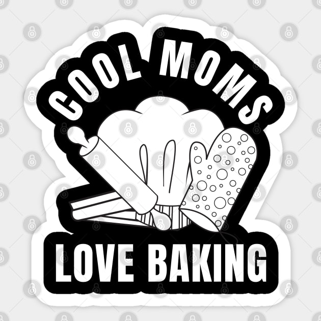 Cool Moms Love Baking Christmas Baking Crew Head Sticker by Nutrignz